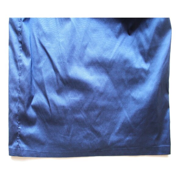 Talbot Runhof Komoe3 Cocktail Dress / Size 88 / Size 38 / Navy Blue Gathered - Picture 7 of 12